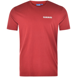 Napapijri T-Shirt Męski NP0A4F6V Czerwony -40%