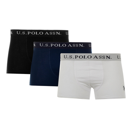Bokserki Meskie U.S. POLO ASSN 3-Pack Black/Navy/White
